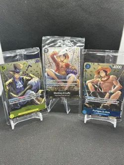 One piece mini tin promo vol 2 Set Of 3 Op-13 ENGLISH Luffy, Sabo, Ace PROMOS - Image 1