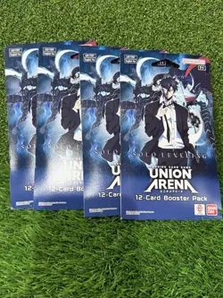 Union Arena Solo Leveling Sleeved Booster Pack 4 Packs SHIP NOW - Image 1