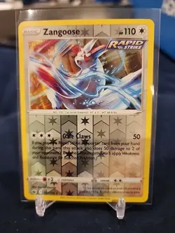 Zangoose 120/198 Rare Reverse Holo Card Chilling Reign SWSH06 Pokemon TCG LP - Image 1
