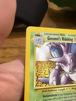 Pokemon TCG Giovanni's Nidoking Gym Challenge Holo Card 7/132 Unlimited Rare - Image 2