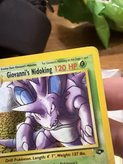 Pokemon TCG Giovanni's Nidoking Gym Challenge Holo Card 7/132 Unlimited Rare - Image 3