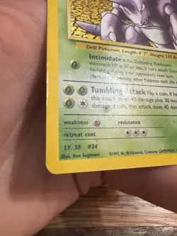 Pokemon TCG Giovanni's Nidoking Gym Challenge Holo Card 7/132 Unlimited Rare - Image 5