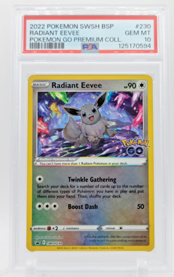 Radiant Eevee PSA 10 SWSH230 SWSH: Sword & Shield Promo Cards Holo - Image 1