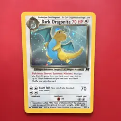 Pokemon Dark Dragonite 5/82 Team Rocket Holo Rare 70 HP Stage 2 Unlimited Card - Image 1