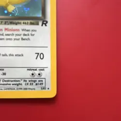 Pokemon Dark Dragonite 5/82 Team Rocket Holo Rare 70 HP Stage 2 Unlimited Card - Image 4