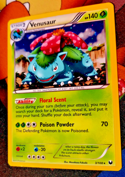 Venusaur 3/108 B&W Dark Explorers Pokemon Card Nintendo Cosmos Holo Promo MP - Image 1