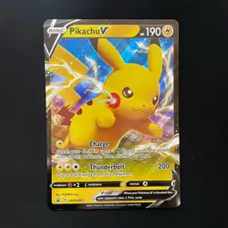 Pikachu V - SWSH061 - Pokemon Sword & Shield Promo NM JUMBO card - Image 1