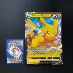 Pikachu V - SWSH061 - Pokemon Sword & Shield Promo NM JUMBO card - Image 3