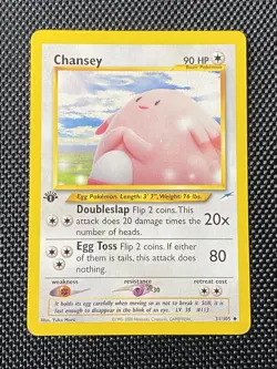 Pokemon TCG Neo Destiny Chansey 1st Edition Uncommon Card 31/105 LP - Image 1