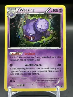 Pokemon TCG Weezing Holo Rare Black Star Promo Card XY163 - Image 1