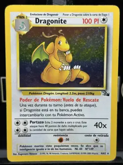 Pokemon Card - Dragonite 4/62 - Fossil Holo - Portuguese - MP - Image 3