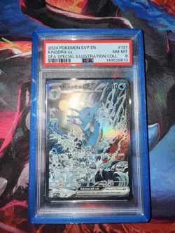 Kingdra EX 131 Scarlet & Violet Promo Holo Card PSA 8 Special Illustration - Image 1