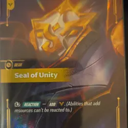 League of Legends Seal of Unity Gear Card SFD Holo 238/221 English - Image 1