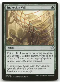 Snakeskin Veil MTG Foundations 233 Uncommon NM - Image 1