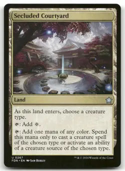 Secluded Courtyard MTG Foundations 267 Uncommon NM - Image 1