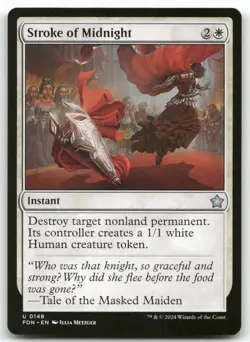 Stroke of Midnight MTG Foundations 148 U NM - Image 1