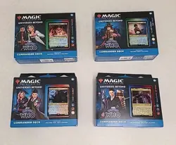 Magic The Gathering Doctor Who Set of All 4 Commander Decks Complete - Image 1