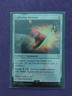 Lightning Greaves (Surge Foil) #349 (NM) Final Fantasy FIC Magic MTG - Image 1