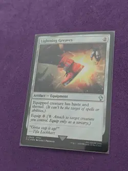 Lightning Greaves (Surge Foil) #349 (NM) Final Fantasy FIC Magic MTG - Image 2