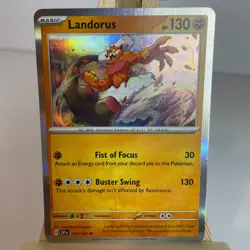 Landorus 110/191 Surging Sparks Holo Rare Pokemon Light Play+ - Image 1