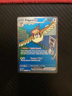 Pidgeot Ex 225/197 Special Illustration Rare Pokemon Obsidian Flames NM - Image 1