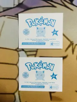 2000 Pokemon Squirtle Merlin Series 2 Sticker Lot Holo And Non Holo NM - Image 2