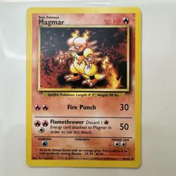 Magmar 036/102 Base Set Vintage WOTC Pokemon TCG - Image 1