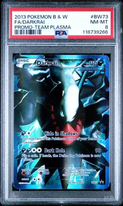 Darkrai Full Art PSA 8 Pokemon Team Plasma Promo BW73 - Image 1