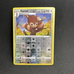 Pokemon TCG Furret Reverse Holo Darkness Ablaze 136/189 - Image 1