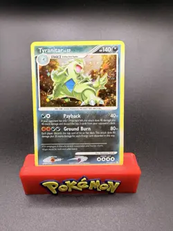 Tyranitar 17/123 Swirl Diamond & Pearl Mysterious Treasures Holo Pokemon LP - Image 1
