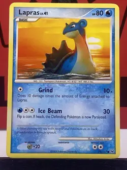 Lapras 79/127 Platinum Pokemon TCG Regular Common 2009 LP - Image 3