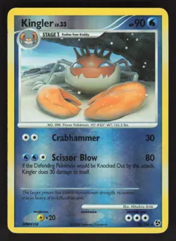 Kingler 20/106 Reverse Holo Pokemon TCG Great Encounters MP - Image 1