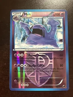 Muk 46/116 Reverse Holo Rare LP Pokemon TCG Black & White Plasma Freeze - Image 1