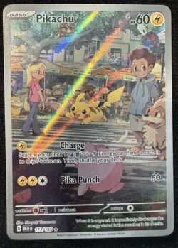 Pokemon TCG Pikachu IR 173/165 Sv: Scarlet & Violet 151 Illustration Rare Holo - Image 1