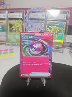 Master Ball 153/162 SV05: Temporal Forces Holo Pokemon Tcg - Image 1