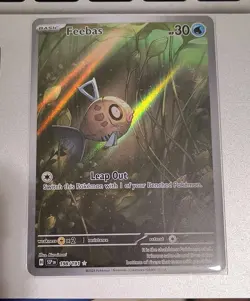 Pokemon TCG Feebas 198/191 Illustration Rare Full Art Holo Surging Sparks - Image 1