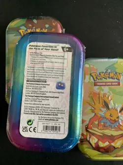 Pokemon TCG Prismatic Evolutions Mini Tins Lot of 3 Factory Sealed, Actual shown - Image 3
