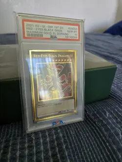 Yu-Gi-Oh! TCG Red-Eyes Black Dragon MGED-EN003 Maximum Gold El Dorado PSA 10 - Image 2