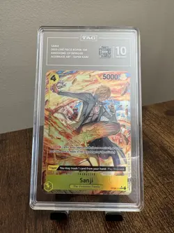 One Piece Sanji OP04-104 Kingdoms of Intrigue Alternate Art Super Rare TAG 10 - Image 2