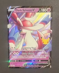 Dark Sylveon V SWSH134 Celebrations Promo LP Holo Pokemon Card - Image 1