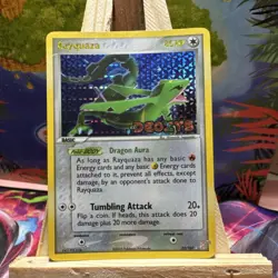 Nintendo Rayquaza EX Deoxys Stamped 22/107 Holo Rare Pokemon Card 2005 - Image 1