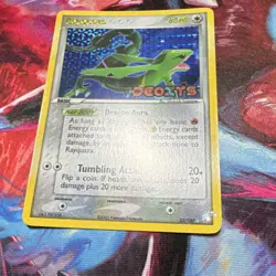 Nintendo Rayquaza EX Deoxys Stamped 22/107 Holo Rare Pokemon Card 2005 - Image 4