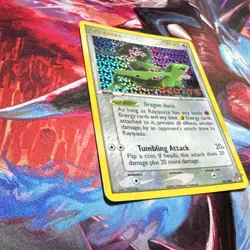 Nintendo Rayquaza EX Deoxys Stamped 22/107 Holo Rare Pokemon Card 2005 - Image 5
