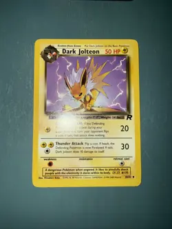 Dark Jolteon 38/82 Team Rocket Pokemon Card WOTC - Image 1