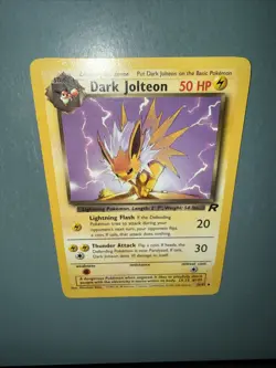 Dark Jolteon 38/82 Team Rocket Pokemon Card WOTC - Image 3