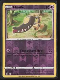 Mawile Common SWSH08: Fusion Strike 119/264 NM Pokemon Card Reverse Holo - Image 1