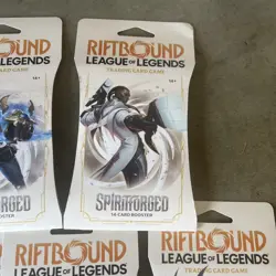 Riftbound League of Legends Spiritforged Booster Pack Lot (5) Sealed 14 Card TCG - Image 3