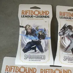 Riftbound League of Legends Spiritforged Booster Pack Lot (5) Sealed 14 Card TCG - Image 4