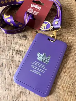 Pokemon x Natural History Museum - Eevee Card Lanyard Purple & Gold Worldwide - Image 2