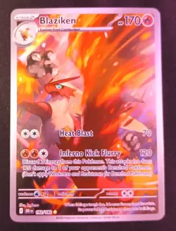 Pokemon TCG Blaziken Destined Rivals Illustration Rare Card 192/182 NM Condition - Image 1